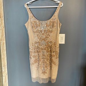 Pretty skin tone dress approximately size 8 to 10